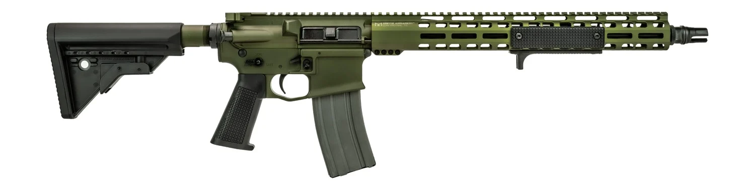 Griffin Armament MK2RECCEWHG-W MK2 RECCE 223 Wylde 30+1 16.10" Black Anodized Barrel, Warhawk Green Anodized Aluminum Receiver w/Picatinny Rail, M-LOK Handguard, Griffin Extreme Condition Black Polyme
