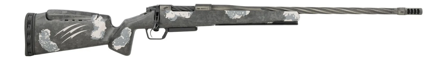 Fierce Firearms RIVSSN25CM24 Rival NRL Hunter NRL Edition 25 Creedmoor 24" Black Cerakote Stainless Steel Spiral Fluted Barrel & Drilled & Tapped Receiver, Arca Rail Forend, Carbon Matrix Push Button