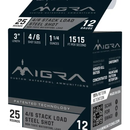 MIGRA M12AS46   12G 3"     4-6SHT 1.25       25/10