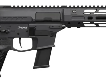 CMMG 45AEA70-AB Zeroed Banshee MkG 45 ACP 13+1 6.50" Black Nitride Threaded Barrel, Black Armor Cerakote Aluminum Receiver w/Picatinny Rail, M-LOK Handguard, Black Polymer CMMG RipBrace, CMMG Zeroed G