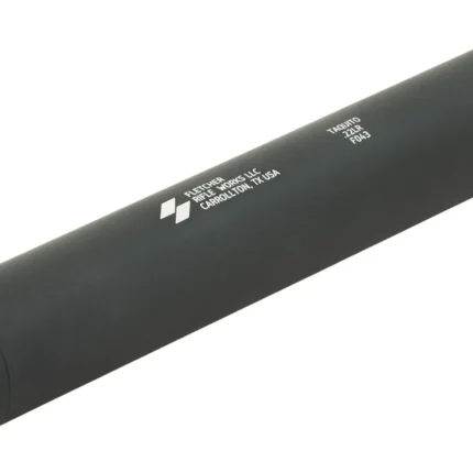 Fletcher Rifle Works TAQUITOBLK Taquito 22LR 1" Black Stainless Steel/Aluminum 1/2"x28