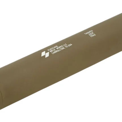 Fletcher Rifle Works TAQUITOTAN Taquito 22LR 1" Tan Stainless Steel/Aluminum 1/2"x28