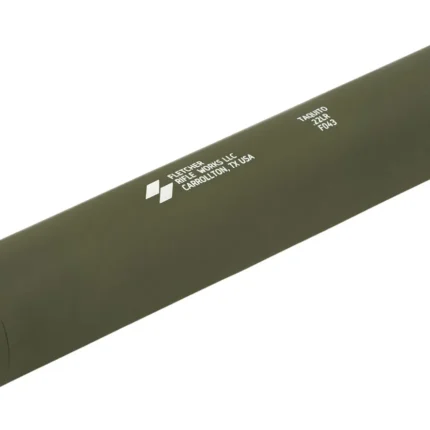 Fletcher Rifle Works TAQUITOODG Taquito 22LR 1" OD Green Stainless Steel/Aluminum 1/2"x28