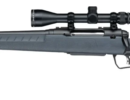 Savage Arms 33206 Axis 2 XP 30-06 Springfield 4+1 20" Matte Black Carbon Steel Threaded Barrel & Drilled & Tapped Receiver, Gray Synthetic Fixed w/Pistol Grip Stock, 3-9x40mm Duplex Scope, Left Hand