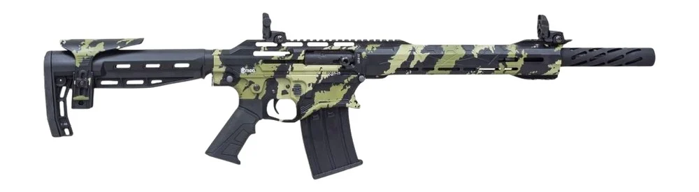 Citadel CBOSS2512-VECG Boss25 12 Gauge 3" 5+1 18.75" Threaded Barrel, Vector Green Camo Steel Receiver w/Picatinny Rail, Adj Comb Synthetic Butt Stock, Picatinny Rail Forend, Polymer Grip