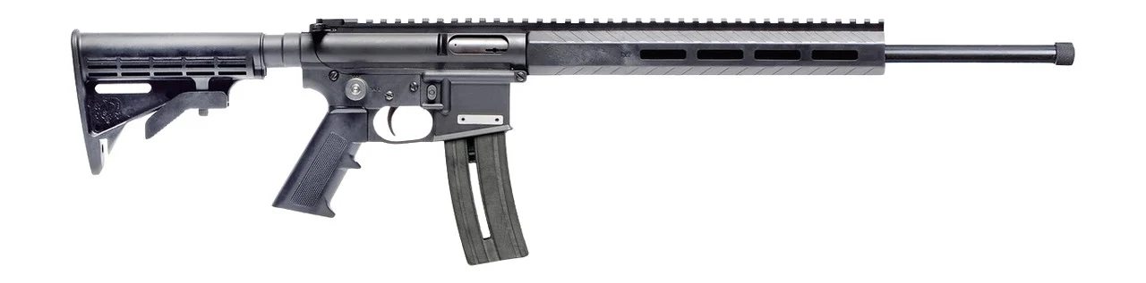 Mountain Billy Gun Lab MBGL-GOAT15-TB-1-HC Goat-15 Helium 22 LR 10+1 16" Black Threaded Barrel, Black Polymer Receiver w/Picatinny Rail, M-LOK Handguard, Black Adj 7 Position Polymer Buttstock, Black