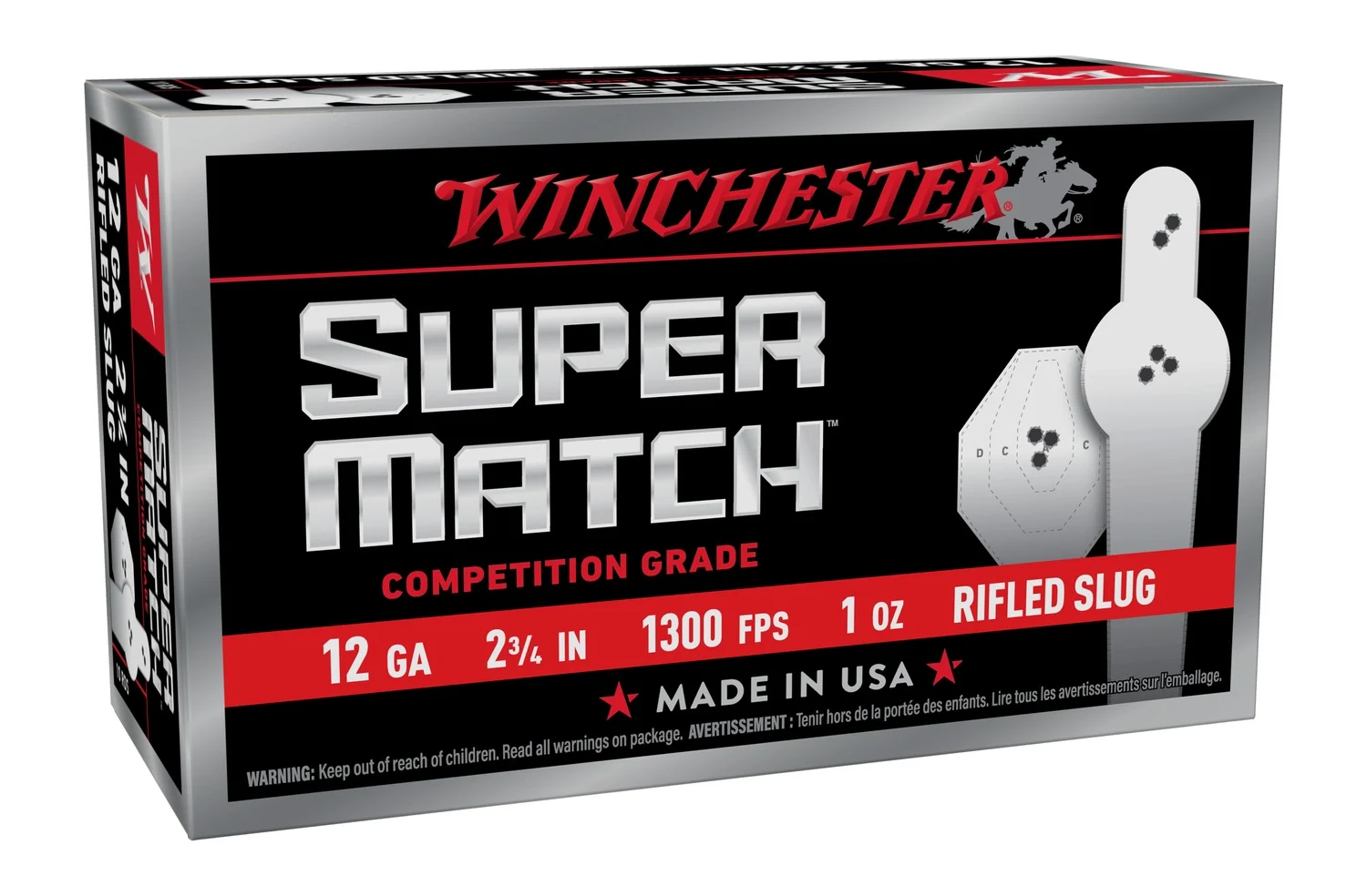 WIN SM12RS 12G 2/3/4 1OZ SLUG 10/10
