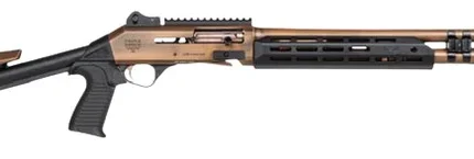 Panzer Arms PAM4CSBRBTMFSS M4 Speed Pro 12 Gauge Semi-Auto 3" 5+1 18.50" Distressed Copper Ported Barrel, Distressed Copper w/Bronze Titanium Accents Aluminum Receiver w/Picatinny Rail Receiver, Skele