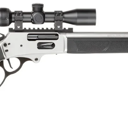 Smith & Wesson 14827 1854 Combo 45-70 Gov 6+1 20" Stainless Steel Threaded Barrel & Receiver w/Picatinny Rail, M-LOK Forend, Black Fixed Synthetic Stock, Vortex Crossfire HD 2-7x32mm Scope