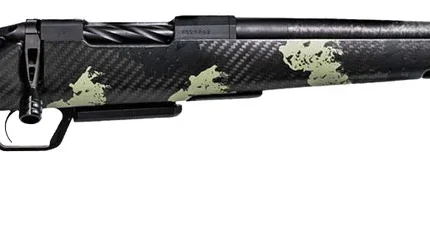 Fierce Firearms ROGSCMX22CM18BF Carbon Mini Rogue XP 22 Creedmoor 3+1 18" Carbon Fiber Match Grade Barrel, Black DLC Stainless Steel Drilled & Tapped Receiver, Forest Camo Push Button Adj Cheek Piece