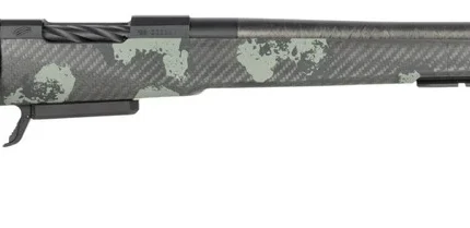 Fierce Firearms RIVSCX22CM18BF Carbon Rival XP 2.0 22 Creedmoor 3+1 18" Carbon Fiber Match Grade Barrel, Black Cerakote Stainless Steel Drilled & Tapped Receiver, Forest Camo Push Button Adj Cheek Pie