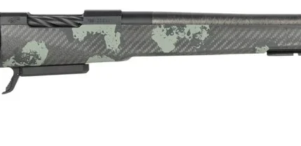 Fierce Firearms RIVSCX22CM22BF Carbon Rival XP 2.0 22 Creedmoor 3+1 22" Carbon Fiber Match Grade Barrel, Black Cerakote Stainless Steel Drilled & Tapped Receiver, Forest Camo Push Button Adj Cheek Pie
