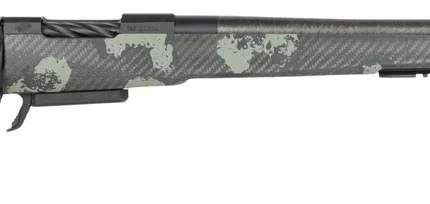 Fierce Firearms RIVSCX25CM22BF Carbon Rival XP 2.0 25 Creedmoor 3+1 22" Carbon Fiber Match Grade Barrel, Black Cerakote Stainless Steel Drilled & Tapped Receiver, Forest Camo Push Button Adj Cheek Pie