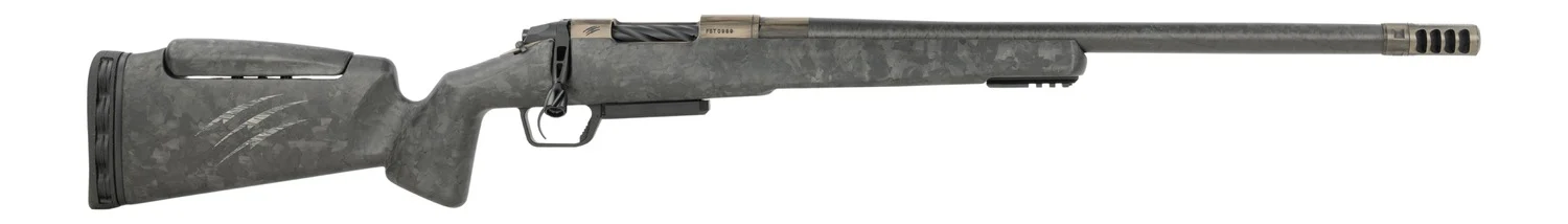 Fierce Firearms RIVTCX7PRC20DTM CT Rival XP 2.0 7mm PRC 3+1 20" Carbon Fiber Match Grade Threaded Barrel, Distressed Tan Titanium Drilled & Tapped Receiver, Carbon Matrix Push Button Adj Cheek Piece C