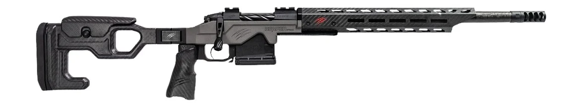 Fierce Firearms REPHT22CM20TU Reaper H-Tac 2.0 22 Creedmoor 3+1 20" Carbon Fiber Match Grade Threaded Barrel, Tungsten Cerakote Receiver w/Picatinny Rail, M-LOK/ARCA Rail Handguard, Carbon Matrix Push