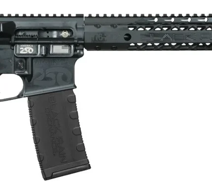 Black Rain Ordnance BRO-AMFLAG-BLKOUT-250 Spec15 250th Anniversary 5.56 NATO 30+1 16" 250th Anniversary Engraving Aluminum Receiver w/Picatinny Rail, Magpul MOE SL Black Polymer Stock. Black Magpul Gr