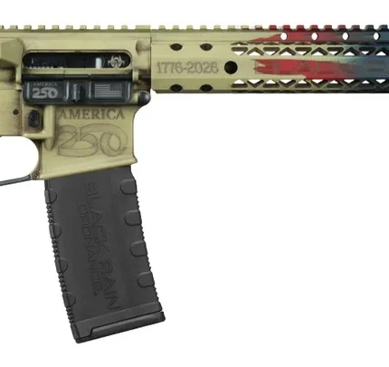 Black Rain Ordnance BRO-AMFLAG-WTP-250 Spec15 5.56 NATO 30+1 16" We The People Aluminum Receiver w/Picatinny Rail,Magpul MOE SL Black Polymer Stock, Black Magpul Grip