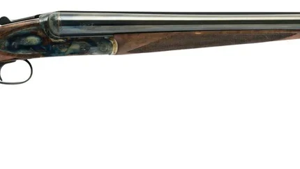 Dickinson LLC Plantation 16 Gauge Break Open 2.75" 2rd 30" Gloss Blued Side By Side Barrel, True Bone-Charcoal Case Hardening Engraved Receiver, English Style Turkish Walnut Stock