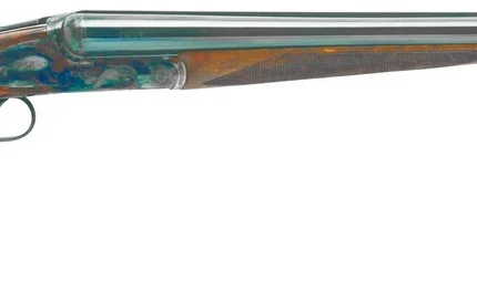 Dickinson LLC Plantation 28 Gauge Break Open 2.75" 2rd 30" Gloss Blued Side By Side Barrel, True Bone-Charcoal Case Hardening Engraved Receiver, English Style Turkish Walnut Stock