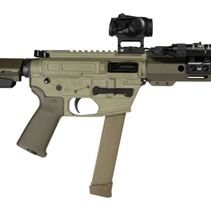 Shark Coast Tactical SCC8226CKNOLL-S Creepy Knoll 9mm Luger 30+1 Aluminum Receiver Picatinny Rail Receiver Polymer SB Tactical SBA3 Brace