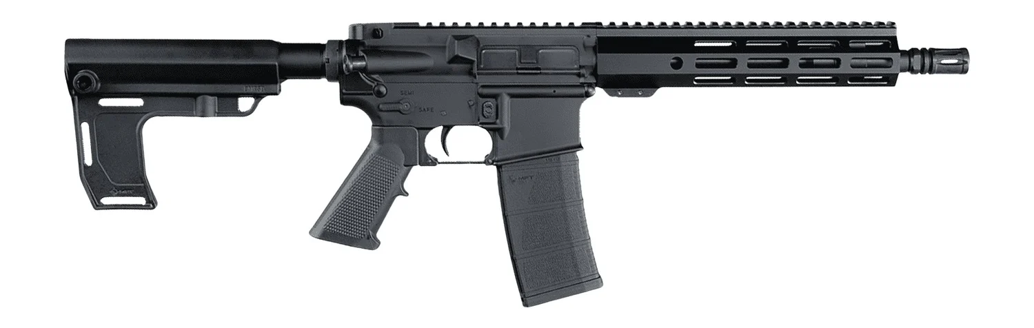 Andro Corp Industries 556105HBMPS ACI-15 Halo 5.56 NATO 30+1 10.50" Threaded Barrel, Black Anodized Aluminum Receiver w/Picatinny Rail, M-LOK Handguard, Black Polymer MPS, A2 Grip