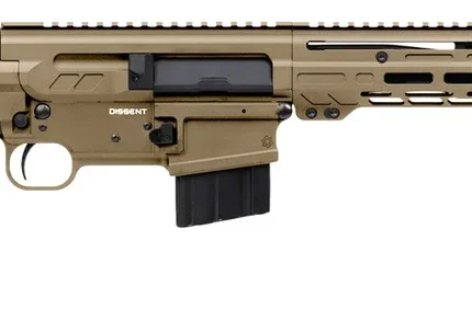 CMMG 34A670FCT Dissent BR4 338 ARC 10+1 16.10" Black Nitride Threaded Barrel, Coyote Tan Cerakote Aluminum Receiver w/Picatinny Rail, M-LOK Handguard, Magpul SGA 870 Black Synthetic Stock