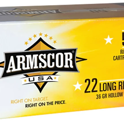 Armscor 50015PH Precision  22LR 36gr High Velocity Hollow Point 50 Per Box/100 Case