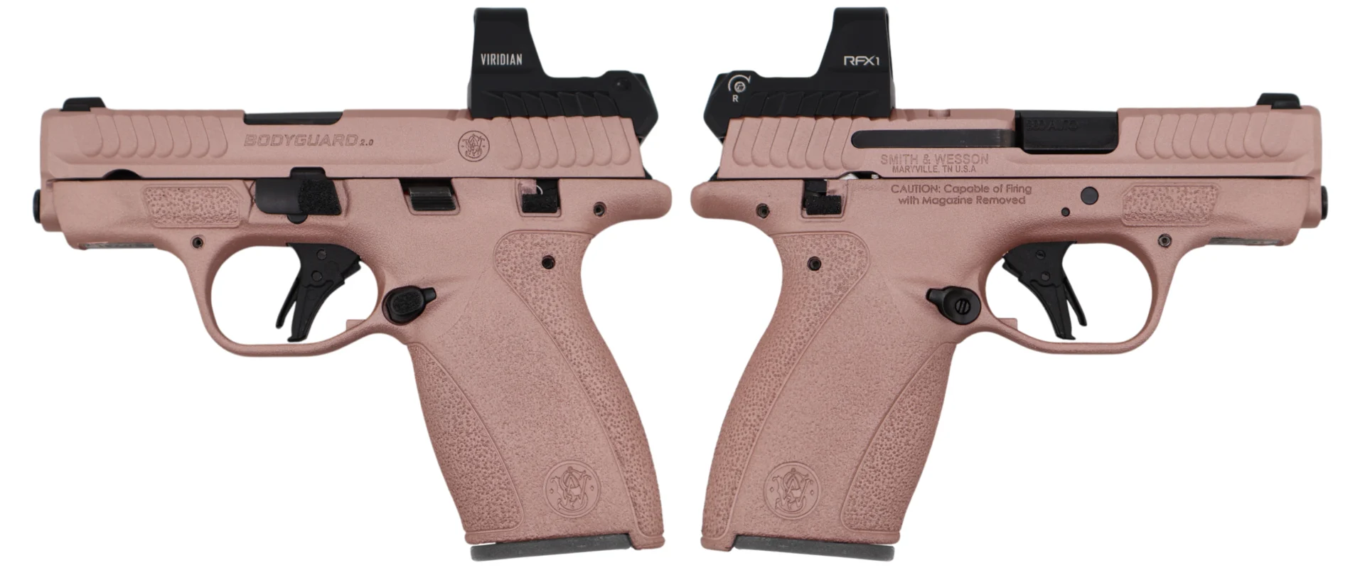 SMITH & WESSON BODYGUARD 2.0 M.S. W/ RFX1 ROSE GOLD OPTIC 380ACP PISTOL 2.75" 1-10RD 1-12RD