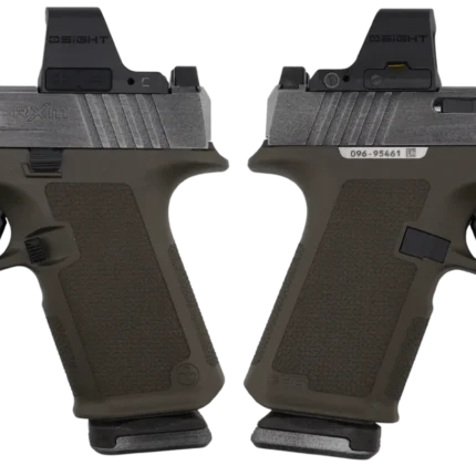 RUGER RXM 9MM PISTOL 4" PORTED BBL ODG/CRUSHED SILVER MAGPUL EHG, O.R. 2-15RD MAGS