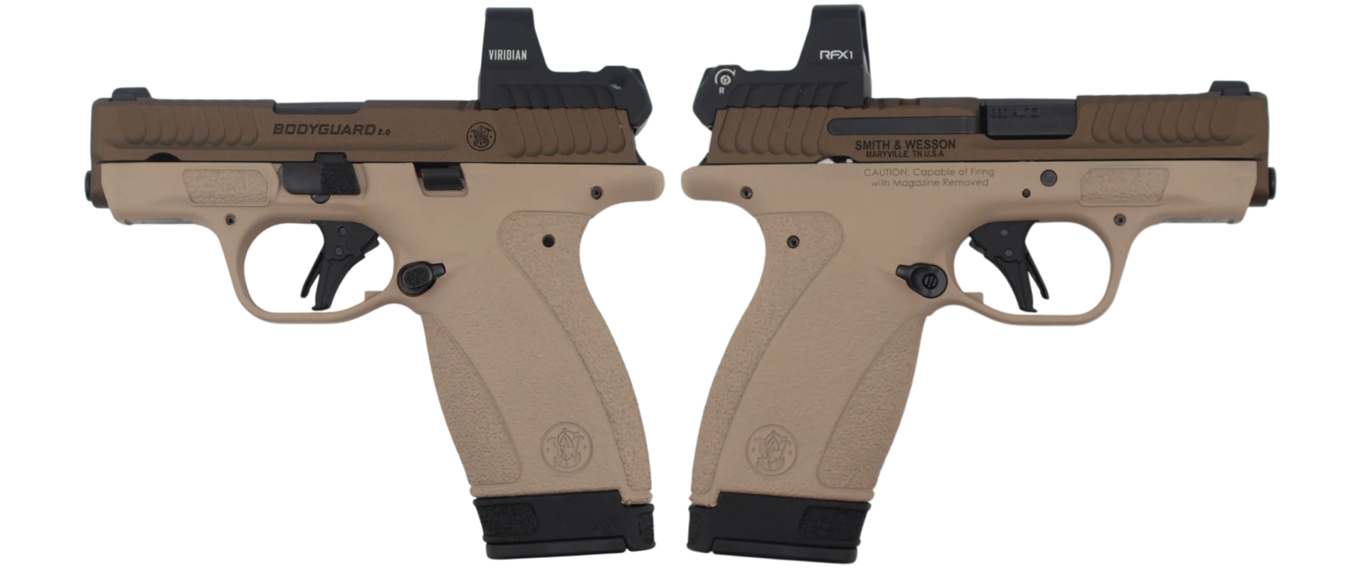 SMITH & WESSON BODYGUARD 2.0 NMS W/ RFX1 OPTIC 380ACP PISTOL 2.75" 1-10RD 1-12RD