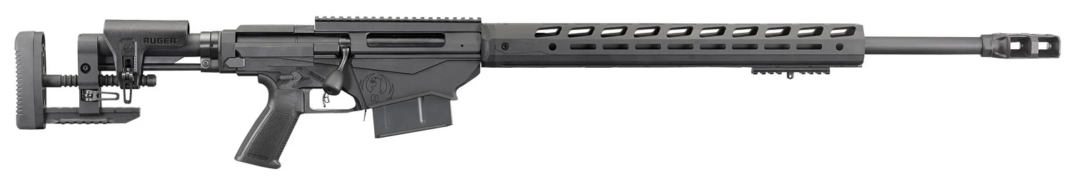 Ruger 18081 Precision 300 Win Mag 5+1 26" Heavy Contour Barrel with Magnum Muzzle Brake, Tunable Compensator, Type III Hard Coat Anodized Finish, Ruger Precision MSR Stock, Optics Ready