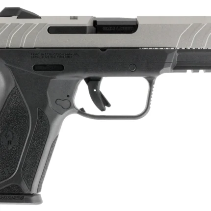 Ruger 3822 Security-9 Sports South Exclusive 9mm Luger 15+1 4" Blued Alloy Steel Barrel, Silver Cerakote Serrated Steel Slide, Black Polymer Frame w/Picatinny Rail, Black Polymer Grip, Right Hand