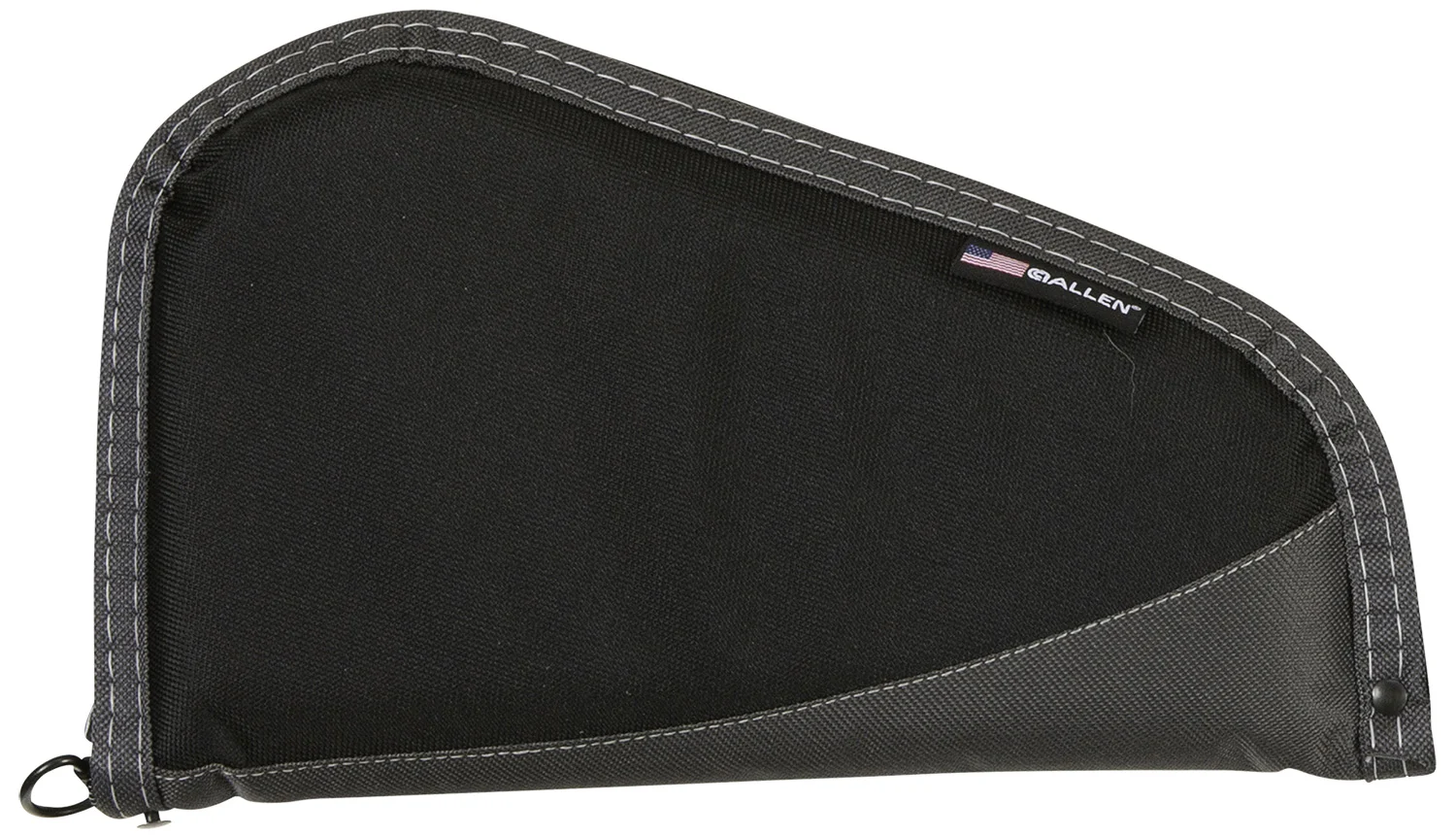 Allen 44413 Deluxe Handgun Case Black w/Gray Trim, Foam Padding, Non-Absorbent Lining & Lockable Zipper 13" L