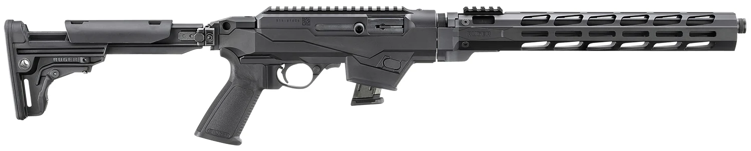 Ruger 19141 PC Carbine *State Compliant 9mm Luger 10+1 16.12" Threaded/Fluted Barrel, Black, Reversible Folding Stock, M-LOK Handguard, Optics Mount