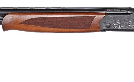 Iver Johnson Arms IJ60028 IJ600 28 Gauge Break Open 2.75" 2 Shot 28" Black Over/Under Vent Rib Barrel, Engraved Matte Black Chrome Steel Receiver, Fixed Walnut Stock