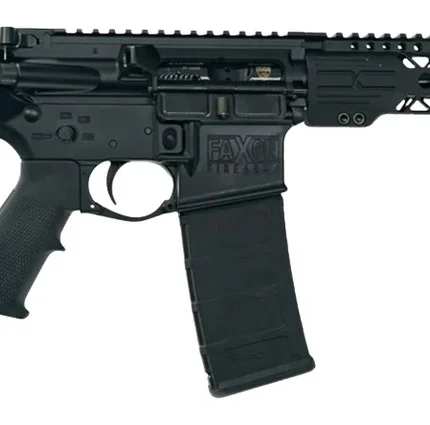 Faxon Firearms FXSPT3B105GA9 Sport  300 Blackout 30+1 10.50" Salt Bath Nitride Threaded Barrel, Aluminum Receiver w/Picatinny Rail, M-LOK Handguard, Black Polymer KAK Shockwave Pistol Brace, A2 Style
