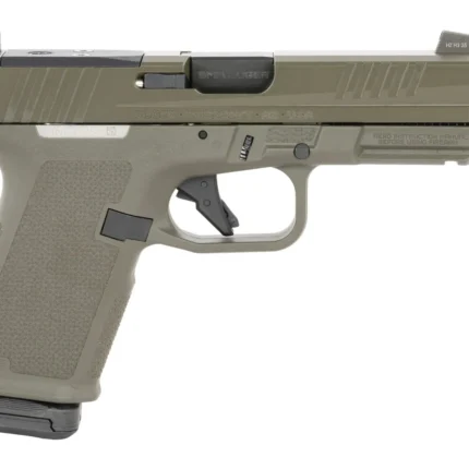 Ruger 19440 RXM Sports South Exclusive Compact 9mm Luger 15+1 4" Black FNC Nitride Threaded Barrel, OD Green Alloy Steel Optic Ready/Serrated Slide, OD Green Polymer Frame w/Accessory Rail, Textured