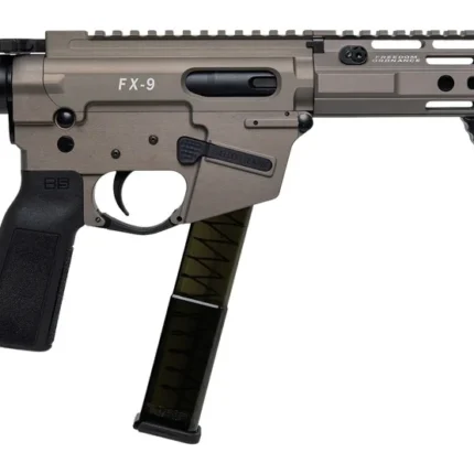 Freedom Ordance FX9P10E-FDE FX9P Elite 9mm Luger 10" Black Nitride Threaded Barrel, Flat Dark Earth Anodized Aluminum Receiver w/Picatinny Rail, M-LOK Handguard, Black Polymer SB Tactical SBA5 Brace,