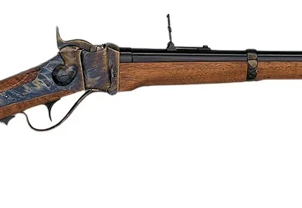 Davide Pedersoli 010S775457 1874 Sharps Calvary 45-70 Gov 1rd 22" Blued Single Shot Barrel, Color Case Hardened Receiver, Walnut Fixed Stock