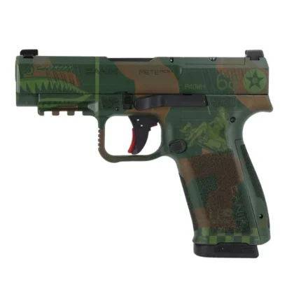 Canik HG8709-N Mete MC9LS Flying Ace 9mm Luger 17+1 3.64" Black Barrel, Steel Optic Ready Slide, Polymer Frame w/Picatinny Rail, Interchangeable Backstrap Grip