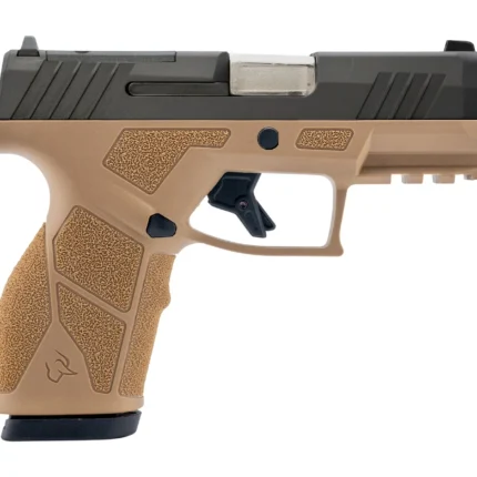 Taurus 1-GX2P93ET GX2 T.O.R.O. Compact Frame 9mm Luger 13+1 3.38" Matte Stainless SharpShooter Barrel, Alloy Steel Optic Ready Slide, Tan Polymer Frame w/Picatinny Rail, Textured Grip