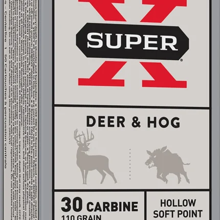 Winchester Ammo X30M1 Super X 30Carbine 110gr Hollow Soft Point 50 Per Box/10 Case