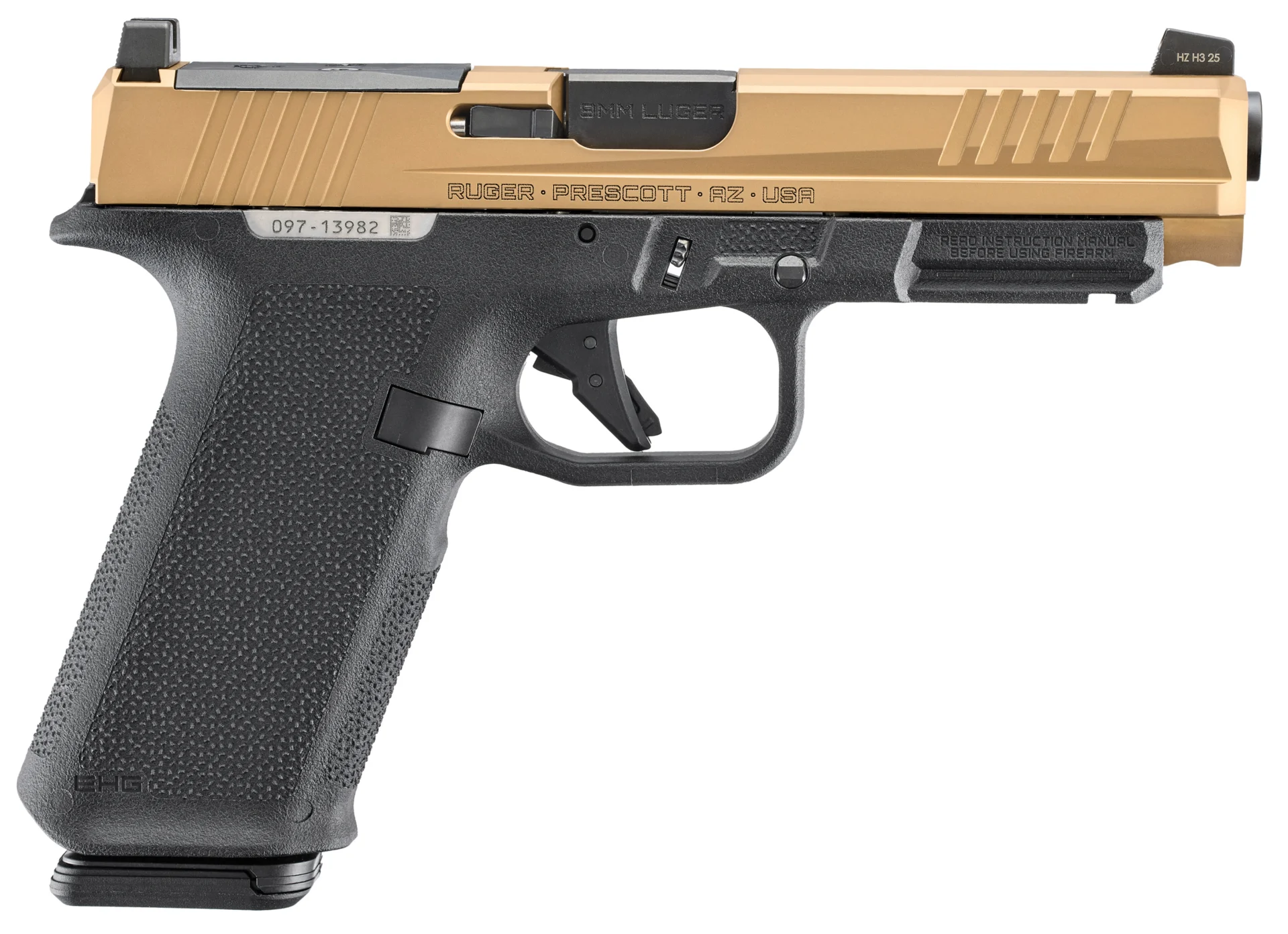 RUG RXM 9MM 4.5 COPPER/BLK 17RD