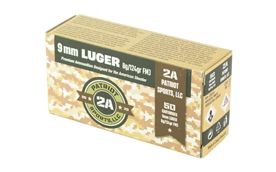 PATRIOT SPORTS 9MM 124GR FMJ 50/1000 - Image 3