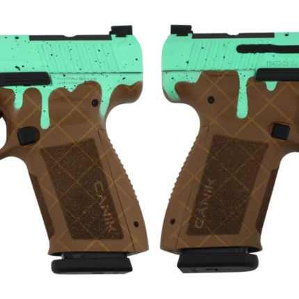 CANIK METE SF ONE SERIES 9MM MINT CHOCOLATE CHIP PSTL 4.19 BRL 1-15RD MAG