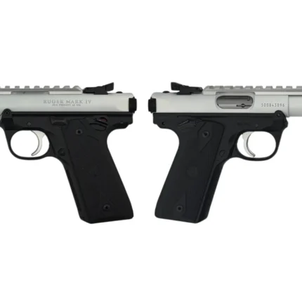 RUGER MARK IV 22/45 22LR PISTOL 4.4" T.B. WHITE 2-10RD MAGS