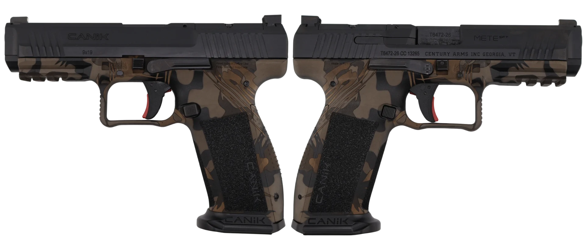 CANIK METE SFT ONE SERIES 9MM RHODESIAN TAN PSTL 4.46 BRL 1-18RD MAG